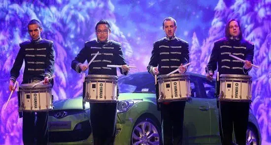 The D² Snares on stage at the Palladium Room