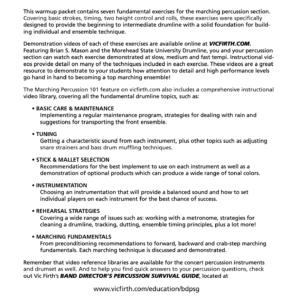 Lvl 1 - Vic Firth Marching Percussion 101