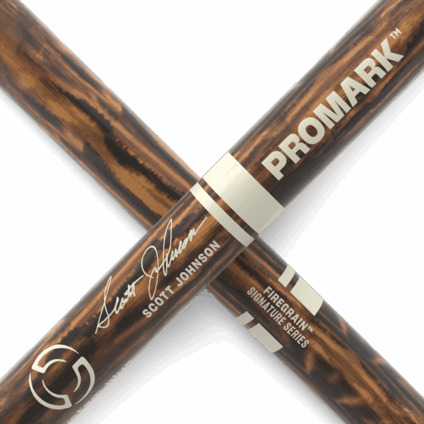Promark Scott Johnson FireGrain Hickory Drumstick, Wood Tip - Image 2
