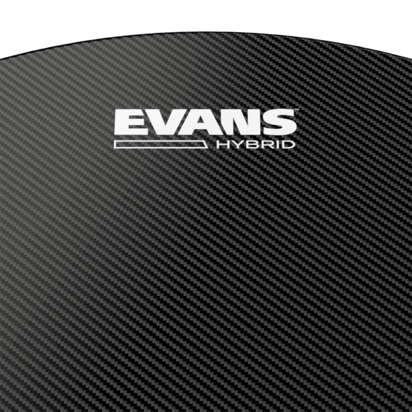 Evans Hybrid Black Marching Snare Batter - Image 3