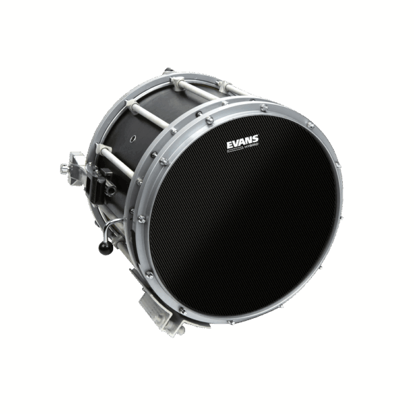 Evans Hybrid Black Marching Snare Batter - Image 2