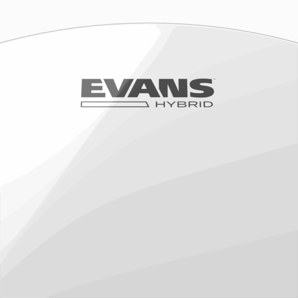Evans Hybrid White Marching Snare Batter - Image 3
