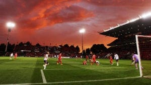 ADELAIDE, AUSTRALIA - OCTOBER 16: A general view during the round two A-League match between Adelaide United and the Western Sydney Wanderers at Coopers Stadium on October 16, 2015 in Adelaide, Australia. (Photo by Morne de Klerk/Getty Images)